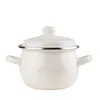 Emaille Topfset 8-teilig ECRU 4 Kochtöpfe mit Deckel 1,5–5L Produktbild-Vorschau 8