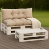 Coussins de palette beige|Assiette 120x60 + dossier 120x40, Voir les images du produit 9