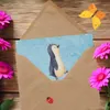 Mr. & Mrs. Panda Klappkarte Pinguin marschieren - Eisblau - Produktbild-Vorschau 3