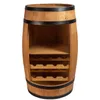 A wooden wine barrel-shaped cabinet with shelves for wine bottles, presented against a white background. Náhled obrázku produktu