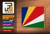 Holzschild Flagge Seychellen 18x12 cm Flag of Seychelles Produktbild-Vorschau 4