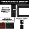 ALL Premium Metallregal Schwarz Schwerlastregal 180x90x40cm Produktbild-Vorschau 2