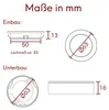 kalb | Set de 3 spots LED encastrables pour meubles, y Voir les images du produit 6