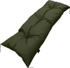 A dark green cushion for a garden sofa or pallet furniture, shown at an angle on a white background. Náhled obrázku produktu