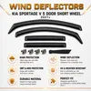 Set van 4 windschermen voor de KIA SPORTAGE V, 5-deurs, Productafbeelding-voorbeeld 4