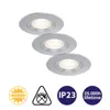 Briloner 7280-034 LED Einbauleuchten Set 3x5W Silber Produktbild-Vorschau 5