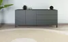 Sideboard "Sophia" 152 cm mit Metallfüßen schwarz-matt Produktbild-Vorschau 4