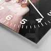 Wanduhr - Quadrat - Glasuhr - Erz Frau Rose - 30x30cm - Produktbild-Vorschau 5