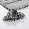 Wohnzimmer Natur Teppich m. Fransen, Handgewebter Muster Produktbild-Vorschau 3