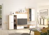 Wohnwand SALSA Schrankwand TV-Schrank Wandregal 2xVitrine Produktbild-Vorschau 1