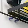 Mensola doccia in metallo nero con ventose 25x10x8,5 cm Anteprima dell’immagine prodotto 8