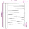 vidaXL Obloženie radiátora Sonoma dub 78x20x82 cm materiál Náhľad obrázku produktu 8