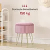 WOLTU Sitzhocker mit Stauraum, rund, Polsterhocker, Produktbild-Vorschau 8