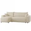 A cream-colored sectional sofa with corduroy-like upholstery. Produktbild-Vorschau