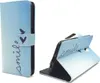 Handyhülle Tasche für Handy ZTE Blade V7 Schriftzug Smile Produktbild-Vorschau 1