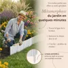 Floranica Bordure de Jardin en bois 30 x 200 cm Blanc Voir les images du produit 5
