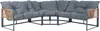 Loungeset 'Karg' Sofa mit Couchtisch Kissen Dunkelgrau / Produktbild-Vorschau 5