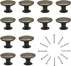 Sada 12 kusů knoflíků na komody a zásuvky, vintage mosazné Náhled obrázku produktu 1