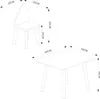 Kindersitzgruppe 'Hovle' Tisch + 2 Stühle mit Wolken-Design Produktbild-Vorschau 4
