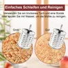 Gemüseschneider, Manuelle Nussmühle mit 2 abnehmbaren Produktbild-Vorschau 4