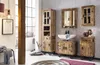 A bathroom with wooden furniture and a sink. Produktbild-Vorschau