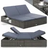 CASARIA® Lettino Prendisole 2 Persone in Polyrattan Anteprima dell’immagine prodotto 1