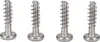 Four screws are lined up against a white background. Produktbild-Vorschau