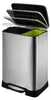 EKO - Neo-Cube Recycling Treteimer 28+18 Liter - Stainless Produktbild-Vorschau 2