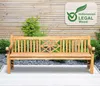 CLP Teakbank Florida teak Größe 220 cm Produktbild-Vorschau 3