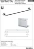 Porte-serviettes aimanté RAWELL pour radiateur 55x5,4x6,3 Voir les images du produit 4