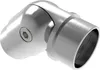 A close-up studio shot of a metal elbow joint fitting. Produktbild-Vorschau