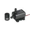 A black mini brushless DC water pump with a filter attachment, shown on a white background. Produktbild-Vorschau