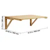 VEVOR Wandklapptisch, 80 x 60 cm, Wandmontage, Klapptisch, Produktbild-Vorschau 8
