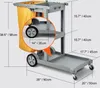 A diagram showing the dimensions of a cleaning cart. Náhled obrázku produktu