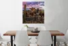 MuchoWow® Poster Kuh - Zaun - Gras 75x75 cm - Wand Produktbild-Vorschau 2