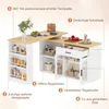 Tavolo da pranzo girevole a 360°, estensibile, con cassetto Anteprima dell’immagine prodotto 8