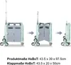 PUCHIKA Einkaufstrolley klappbarer, Einkaufswagen mit Produktbild-Vorschau 4
