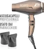 A Parlux hair dryer with two nozzles, presented with marketing text. Náhled obrázku produktu