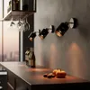 MasterLED Wandlampe E27 - Schwarz mit Gold - Schwenkbare Produktbild-Vorschau 5