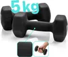 Meteor Hantel-Set 2x5 kg Gusseisen PVC Kurzhanteln Hexagon Produktbild-Vorschau 6