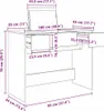 vidaXL Make-up tafel, Artisan eikenhout, 100 x 45 x 76 cm Productafbeelding-voorbeeld 7