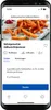 A screenshot of a recipe app showing a recipe for homemade sweet potato fries. Produktbild-Vorschau
