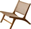 home24 Loungesessel - Papiergeflecht / Teakholz Massiv - Produktbild-Vorschau 4
