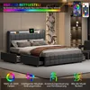 Polsterbett LED, mit Aufladen USB Ladefunktion Kopfteil und Produktbild-Vorschau 9