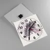 Wanduhr - Quadrat - Glasuhr - Grafiken Blatt Buntstift - Produktbild-Vorschau 2
