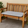 Polštář pro lavicku 180x50 cm šedá Polštářek na zahradní Náhled obrázku produktu 2