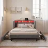 UnboxG Polsterbett 140x200 cm mit Lattenrost, Samtbett mit Produktbild-Vorschau 9