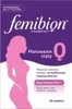 The image shows the packaging of Femibion 0, a dietary supplement for planning pregnancy. Produktbild-Vorschau
