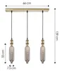 Home Sweet Home Hängeleuchte Vintage Tube 3 LED Birne G78 Produktbild-Vorschau 5
