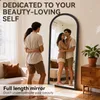 Miroir en pied avec cadre en bois massif, miroir sur pied Voir les images du produit 2